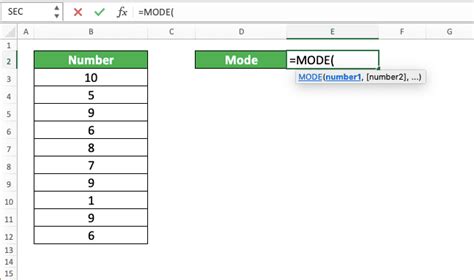 How to Use the MODE Formula in Excel: Functions, Examples, and Writing Steps - Compute Expert