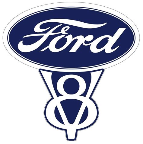 Vintage Ford V8 Decal 5.5" Fast from the United States | Ford emblem, Ford v8, Ford motor