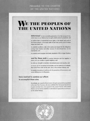 United Nations Photo: Preamble to the United Nations Charter