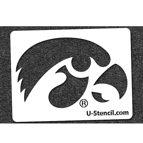 Iowa Hawkeyes Tigerhawk Stencil