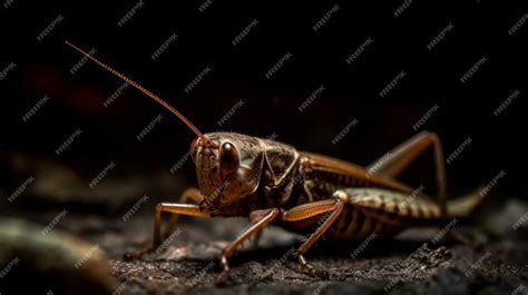 Premium AI Image | A cricket chirping at night AI generated illustration