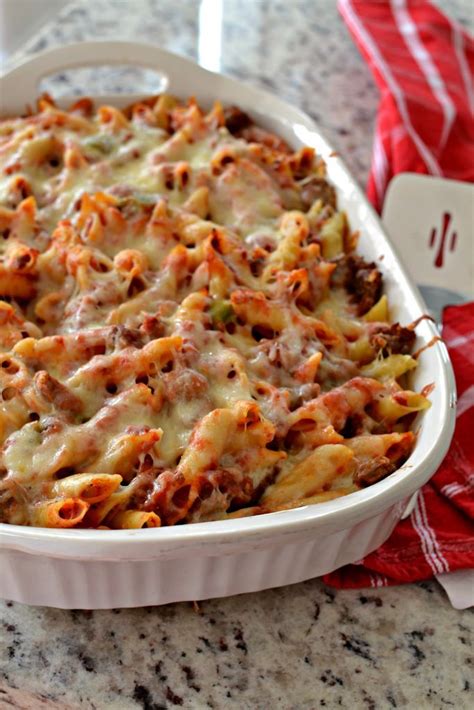 Baked Mostaccioli (An Easy Italian Weeknight Meal) Mostaccioli Pasta, Pasta Recipes, Dinner ...