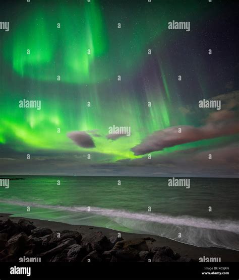 Aurora borealis in reykjavik hi-res stock photography and images - Alamy