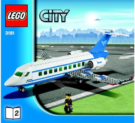 LEGO Passenger plane Instructions 3181, City