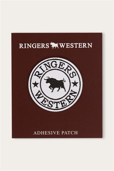 Ringers Western Logo Patch - White/Black