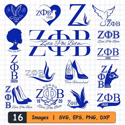 16 Zeta Phi Beta Svg, Dxf, Png, Eps Bundle. ZPB Svg, Zeta Phi Beta, ZPB ...