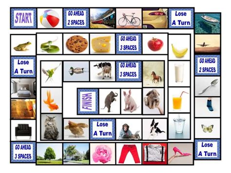 Common Nouns Pre-Kindergarten Board Game | Teaching Resources