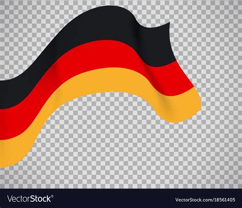 Germany flag on transparent background Royalty Free Vector