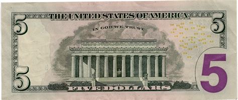 5 Dollars (Federal Reserve Note; colored) - United States – Numista