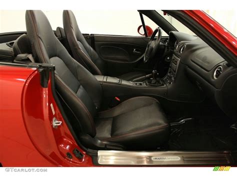 Black/Red Interior 2004 Mazda MX-5 Miata MAZDASPEED Roadster Photo ...