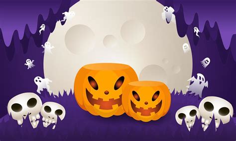 Halloween background For a party and sale on Halloween night.Happy Halloween banner. 7649523 ...