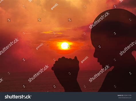 Praying Sunset Stock Photo 293417378 - Shutterstock