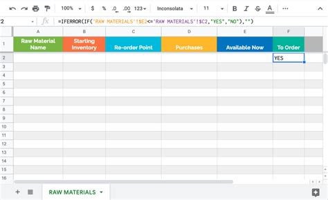 Google Sheets Inventory Template | Coupler.io Blog