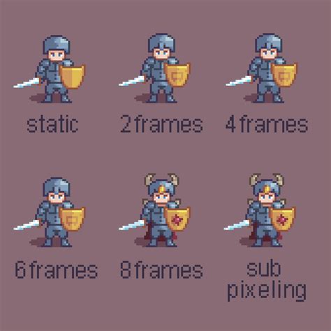 Idle animation with different number of frames. : r/PixelArt