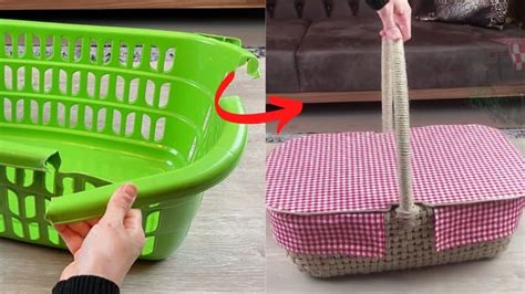 DIY Recycled Picnic Basket Tutorial