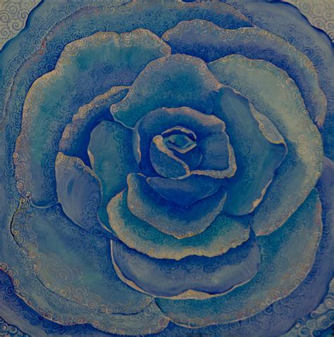 Blue Rose Painting by Schehera VanDyk - Fine Art America