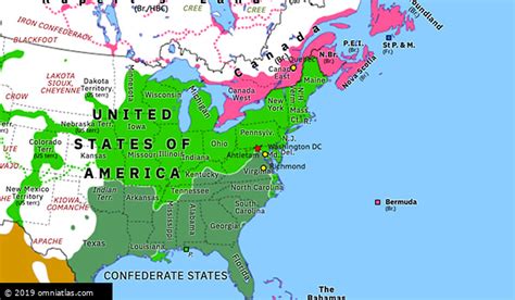 Battle of Antietam | Historical Atlas of North America (17 September 1862) | Omniatlas