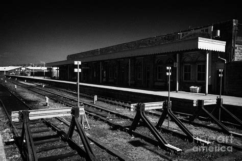 end of the line at buxton railway station Buxton Derbyshire England UK ...