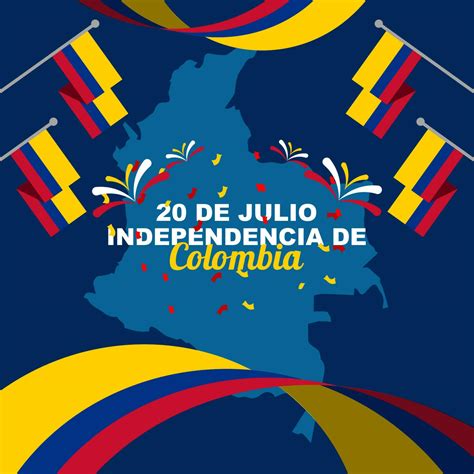 Colombian independence day design on 20 july, Colombia independence day ...