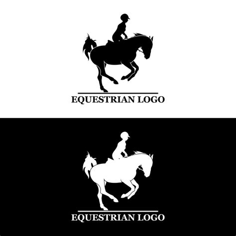 Modern Equestrian Logo 4295623 Vector Art at Vecteezy