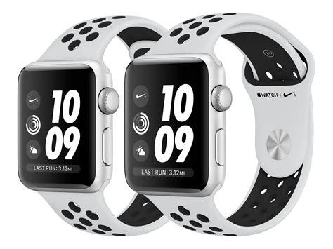 Apple Watch Nike+ Series 3 (GPS) - 42 mm - silver aluminum - smart ...