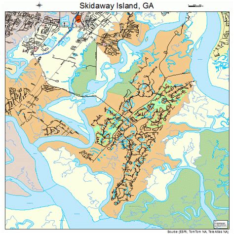 Skidaway Island Georgia Street Map 1371184