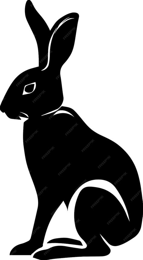 Premium Vector | Rabbit vector silhouette illustration