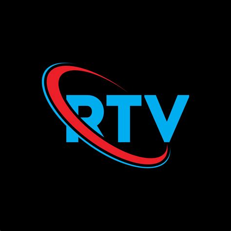 logotipo de rtv. carta rtv. diseño del logotipo de la letra rtv. logotipo de iniciales rtv ...