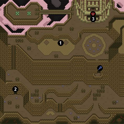 Mike's RPG Center - Zelda: A Link to the Past - Maps - Dark World