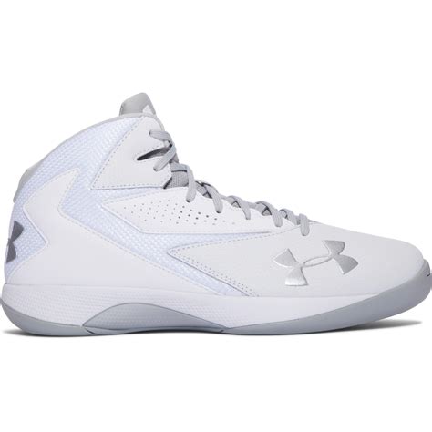 Under Armour Men's Ua Lockdown Basketball Shoes in White for Men - Lyst