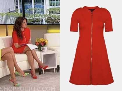 Outnumbered: May 2022 Rachel Campos Duffy's Red Zip-Front Tab Shoulder ...