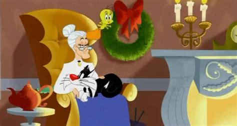 Image - Granny, Sylvester & Tweety - Christmas.png | The Looney Tunes ...