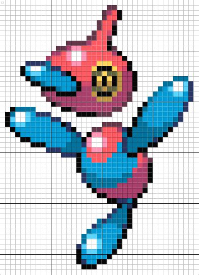 Porygon-Z Pokemon Pixel Art Pattern | Pixel art pattern, Pixel art, Pokemon cross stitch