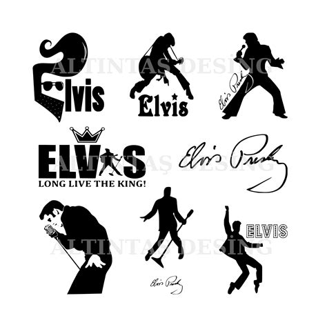 Elvis Presley SVG Bundle the King of Rock N Roll Svg Svg File for ...