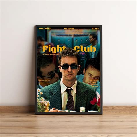 Fight Club Poster, Fight Club Wall Art, Art Print, Wall Decor, Tyler ...