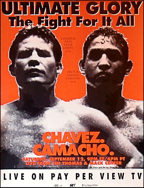 JULIO CESAR CHAVEZ vs. HECTOR CAMACHO (PPV)