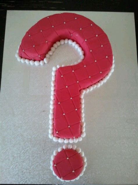 Question mark cake for trivia night Bithday Party, Crown Cake, Trivia Night, Mystery Party ...