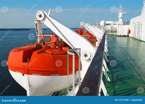 Rescue Boat On Cruise Ship Royalty Free Stock Photo - Image: 27271385