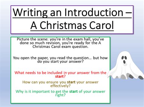 A Christmas Carol Introduction Essay | Teaching Resources