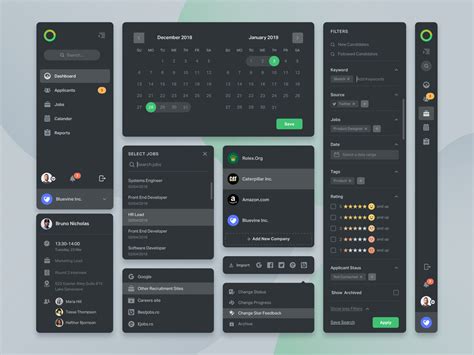 UI Components by Asish Sunny https://dribbble.com/shots/6789419-UI-Components #dribbble # ...