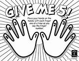 Give Me 5 Learn Your Piano Finger Numbers Coloring Page By Treble  sketch template