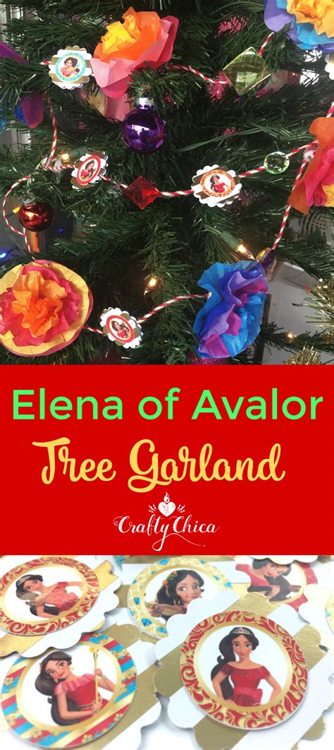 Elena of Avalor Tree Garland + Giveaway - The Crafty Chica