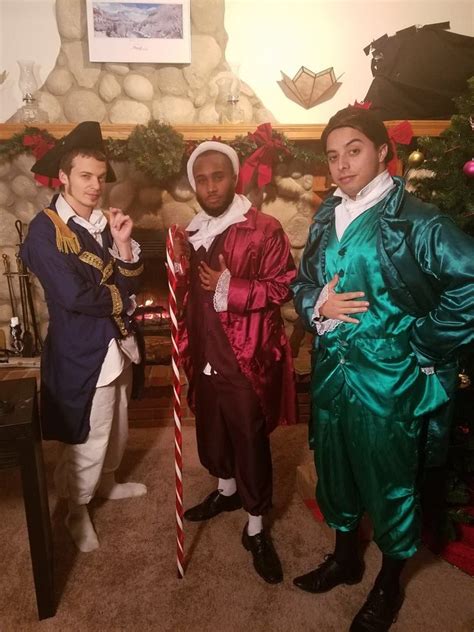 Lafayette, Jefferson, Hamilton costumes From "A Very Hamilton Christmas ...