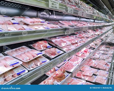 Meat Department stock image. Image of chicken, food, supermarket - 70833187