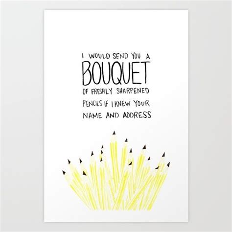 You've Got Mail- Bouquet of Freshly Sharpened Pencils Art Print | You've got mail quotes, You've ...