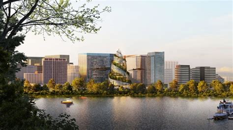 Amazon’s Newest HQ2 Is a Helix Tower Covered in Trees