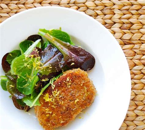 Pork Milanese with Lemony Green Salad