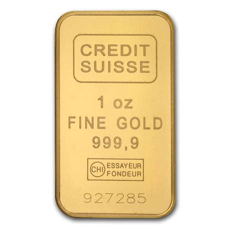 1 oz Gold Bar - Credit Suisse (Open) - Bullion Mart