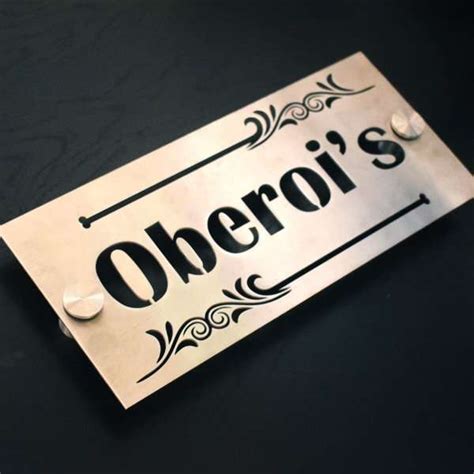 Stainless Steel 304 Lasercut Name Plate - Customized Nameplates for ...