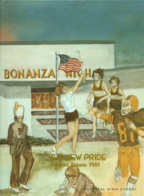 1981 yearbook from Bonanza High School from Las vegas, Nevada for sale